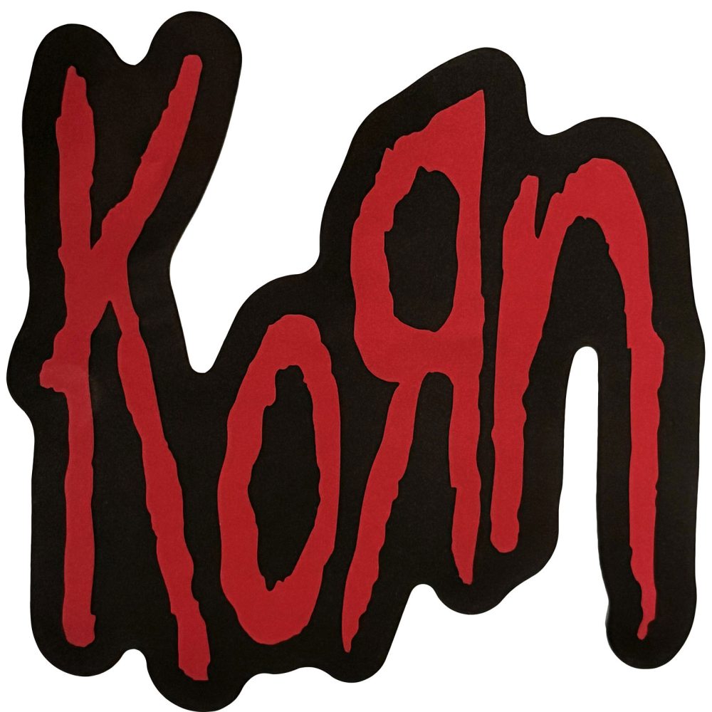 Korn - Logo Sticker - Black/Red